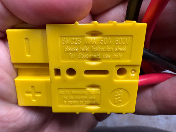 50a Connector + 10 Gauge Wire + Ring Terminals
