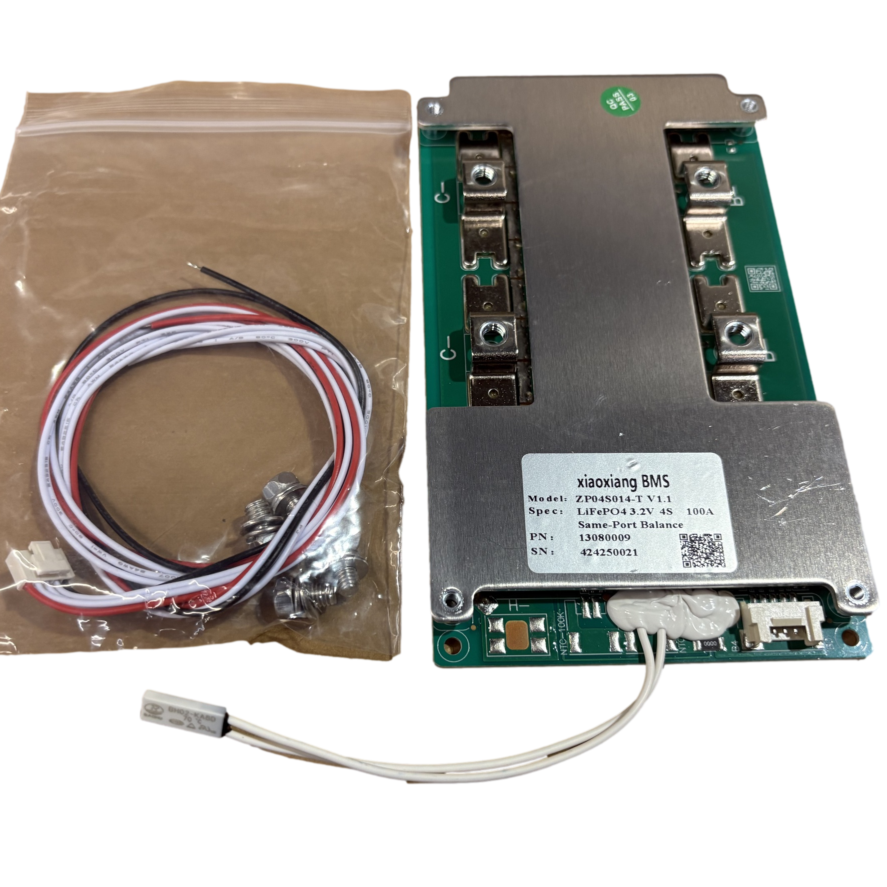 4s 8s 12s 16s 100a Lifepo4 Non-Smart BMS 12/24/36/48v