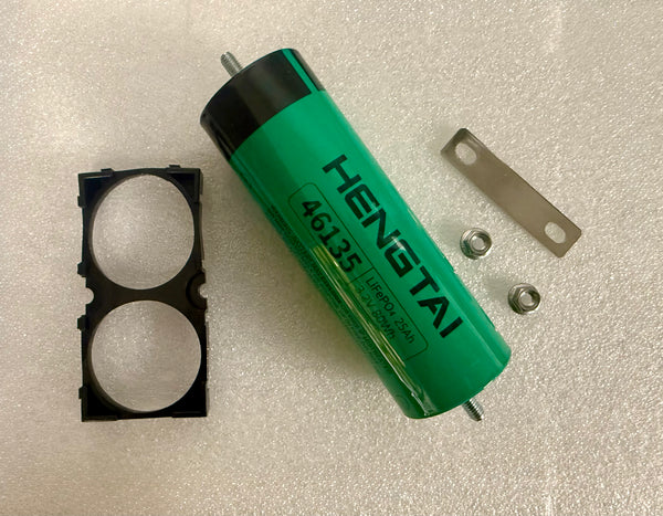 New Hengtai 3.2V 25Ah 46135 LiFePO4 Cells with Cell Holders & Busbars