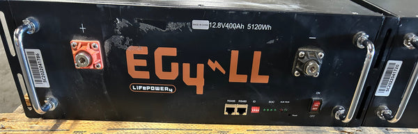 2x 12.8v 400ah 5.12kWh Lifepo4 Batteries 4s 12v Rack Mount