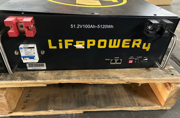 2x 51.2v 100ah 5.12kWh Lifepo4 Batteries 16s 48v