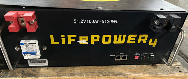 2x 51.2v 100ah 5.12kWh Lifepo4 Rack Mount with BMS