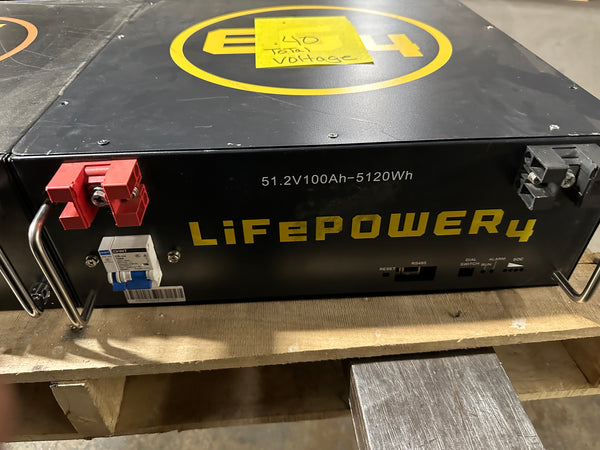 2x 51.2v 100ah 5.12kWh Lifepo4 Batteries 16s 48v