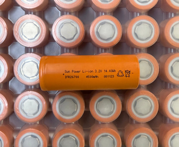 26700 3.2V 4500mAh LiFePO4 Battery Cells - Overstock