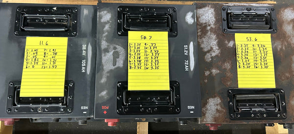 1x 51.2v 105ah, 1x 38.4 105ah, 1x 51.2 72ah Lifepo4 Modules