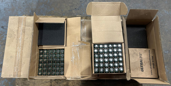 150 pounds of Ultra Life 3v Lithium Manganese Dioxide Power Cells