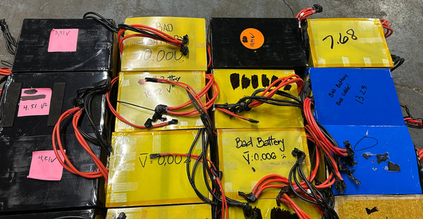 24x 12v a123 Lifepo4 POWER 10C Pouch Cell Batteries - Parts/Repair