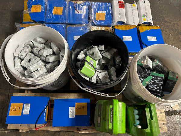 334 pound Pallet of Mixed Lifepo4 Batteries - Parts/Repair