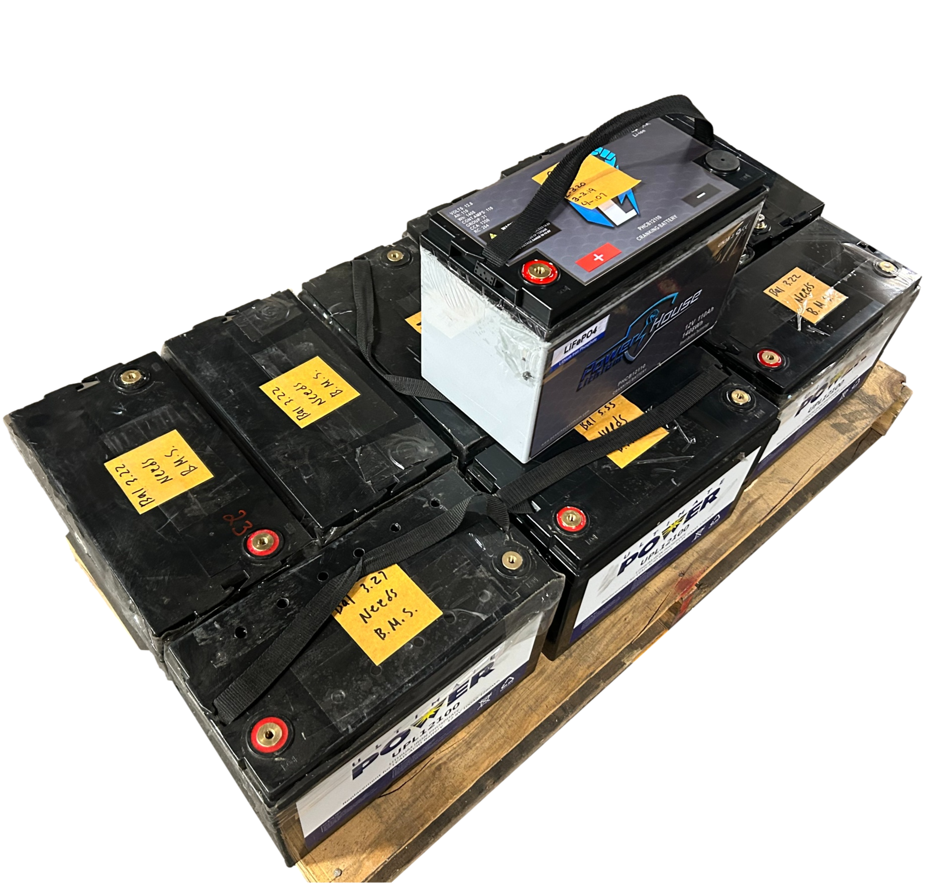 10x 12.8v 100ah 1280wh Lifepo4 Batteries - Swollen