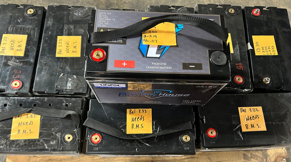 10x 12.8v 100ah 1280wh Lifepo4 Batteries - Swollen