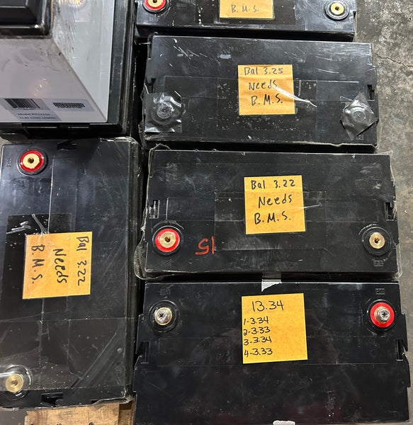 10x 12.8v 100ah 1280wh Lifepo4 Batteries - Swollen