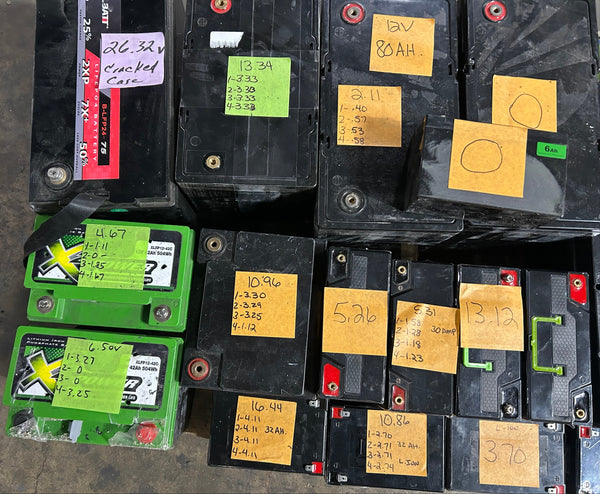 287 pound Pallet of Mixed Lifepo4 and Lithium batteries - Parts/Repair