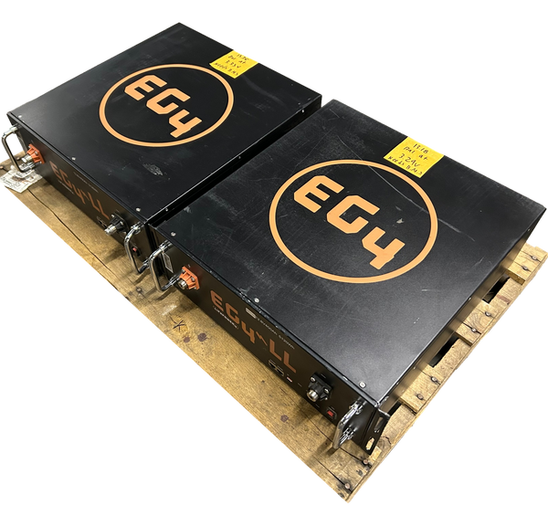 2x 12.8v 400ah 5.12kWh Lifepo4 Batteries 4s 12v Rack Mount