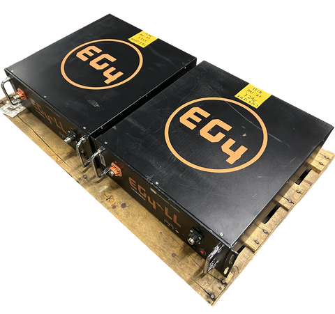 2x 12.8v 400ah 5.12kWh Lifepo4 Batteries 4s 12v Rack Mount