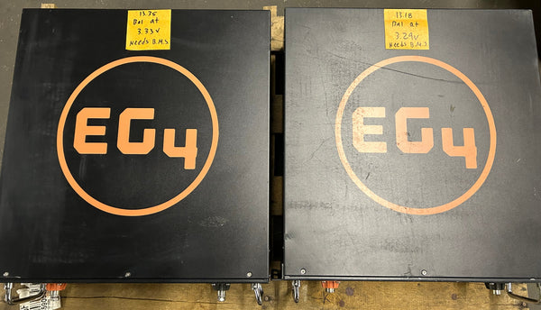2x 12.8v 400ah 5.12kWh Lifepo4 Batteries 4s 12v Rack Mount