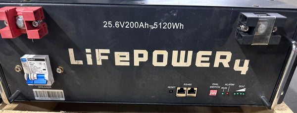 1x 51.2v 100ah, 1x 48v 100ah, 1x 25.6 200ah Lifepo4 Rack Mount
