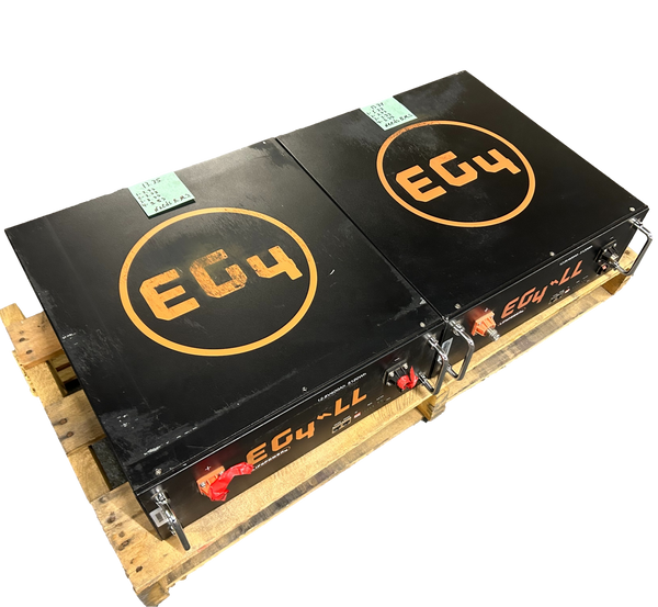 2x 12.8v 400ah 5.12kWh Lifepo4 Batteries 4s 12v Rack Mount