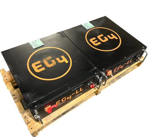 2x 12.8v 400ah 5.12kWh Lifepo4 Batteries 4s 12v Rack Mount