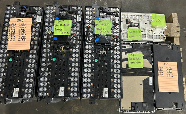 273 Pounds of Lifepo4/Lithium Ion Batteries - Parts/Repair