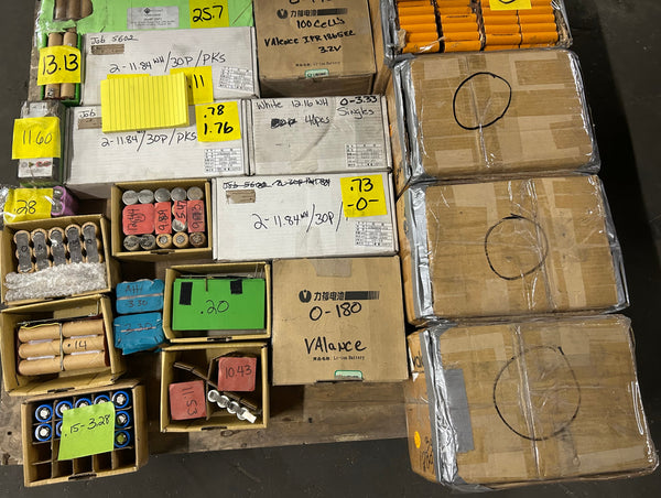 300 Pound Pallet of Lifepo4 Batteries