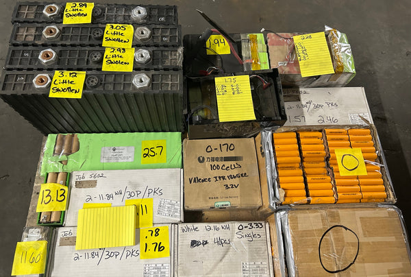 300 Pound Pallet of Lifepo4 Batteries