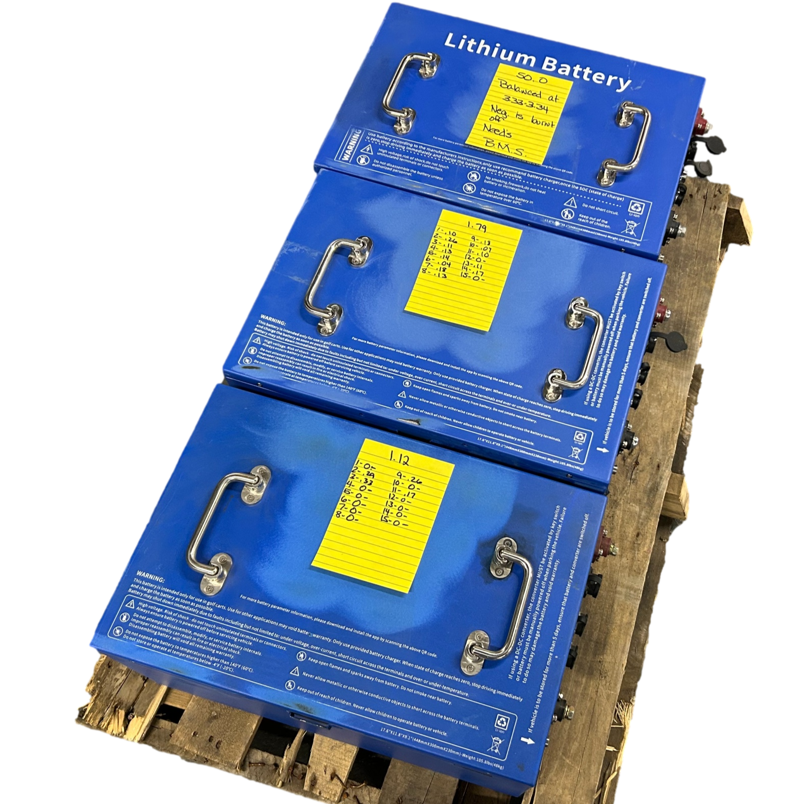 3x 15s 48v 105ah 5040wh Lifepo4 Batteries