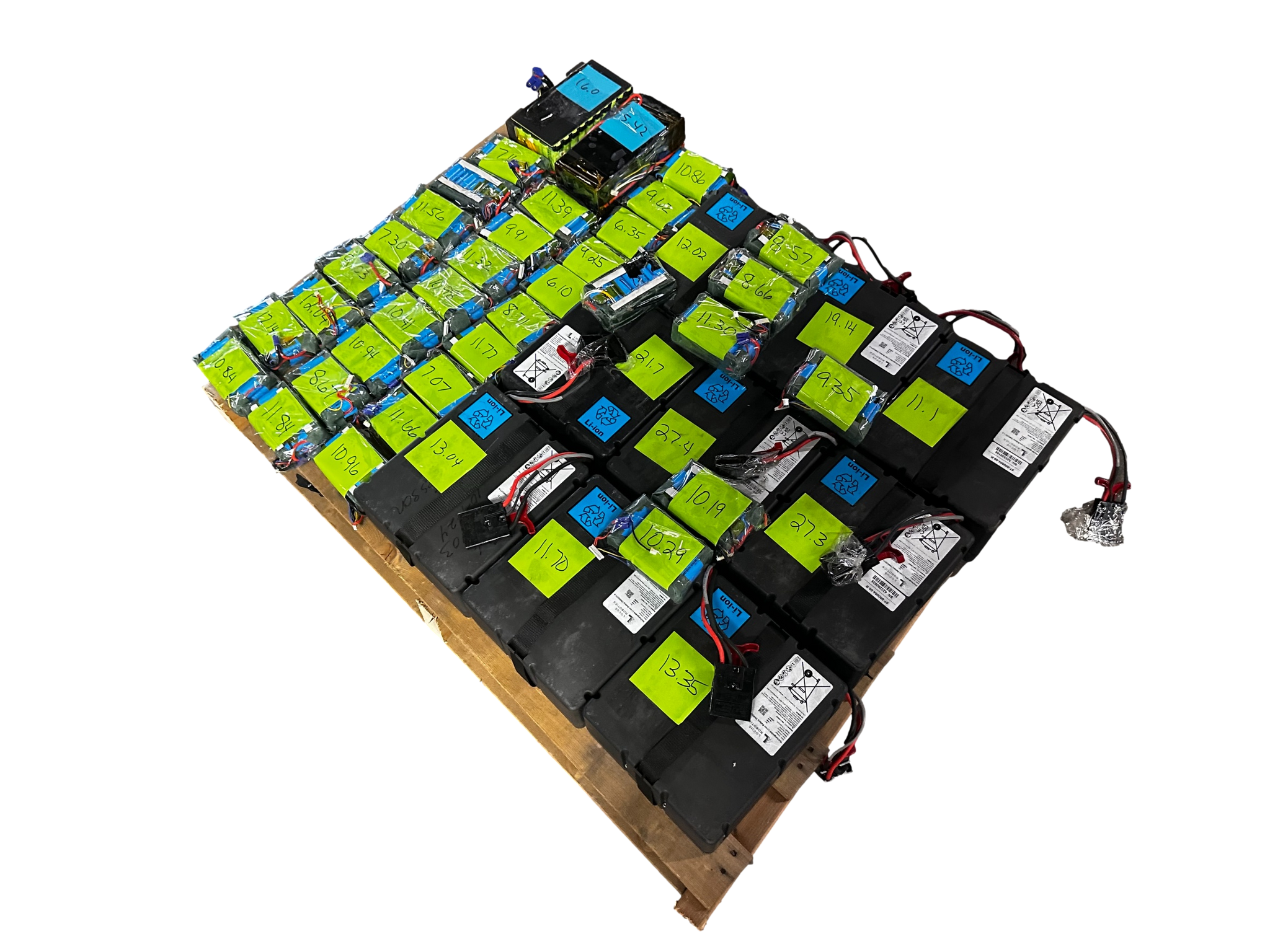 Mixed pallet of Lithium Ion 18650 Cell Packs