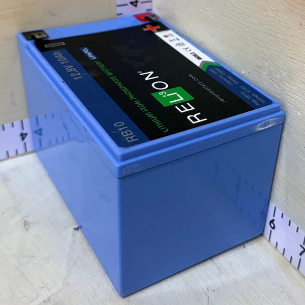 Used 12.8V 10Ah 128Wh LiFePO4 Battery W/ BMS