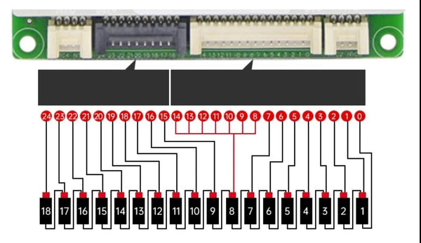 8-24s 200a Li-Ion Lifepo4 BMS + UART + RS485 + CAN