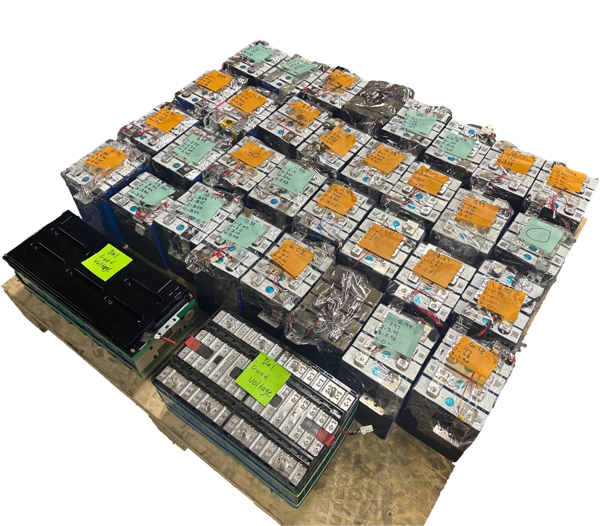 Pallet of 50-100ah LiFePO4 Prismatic Cells