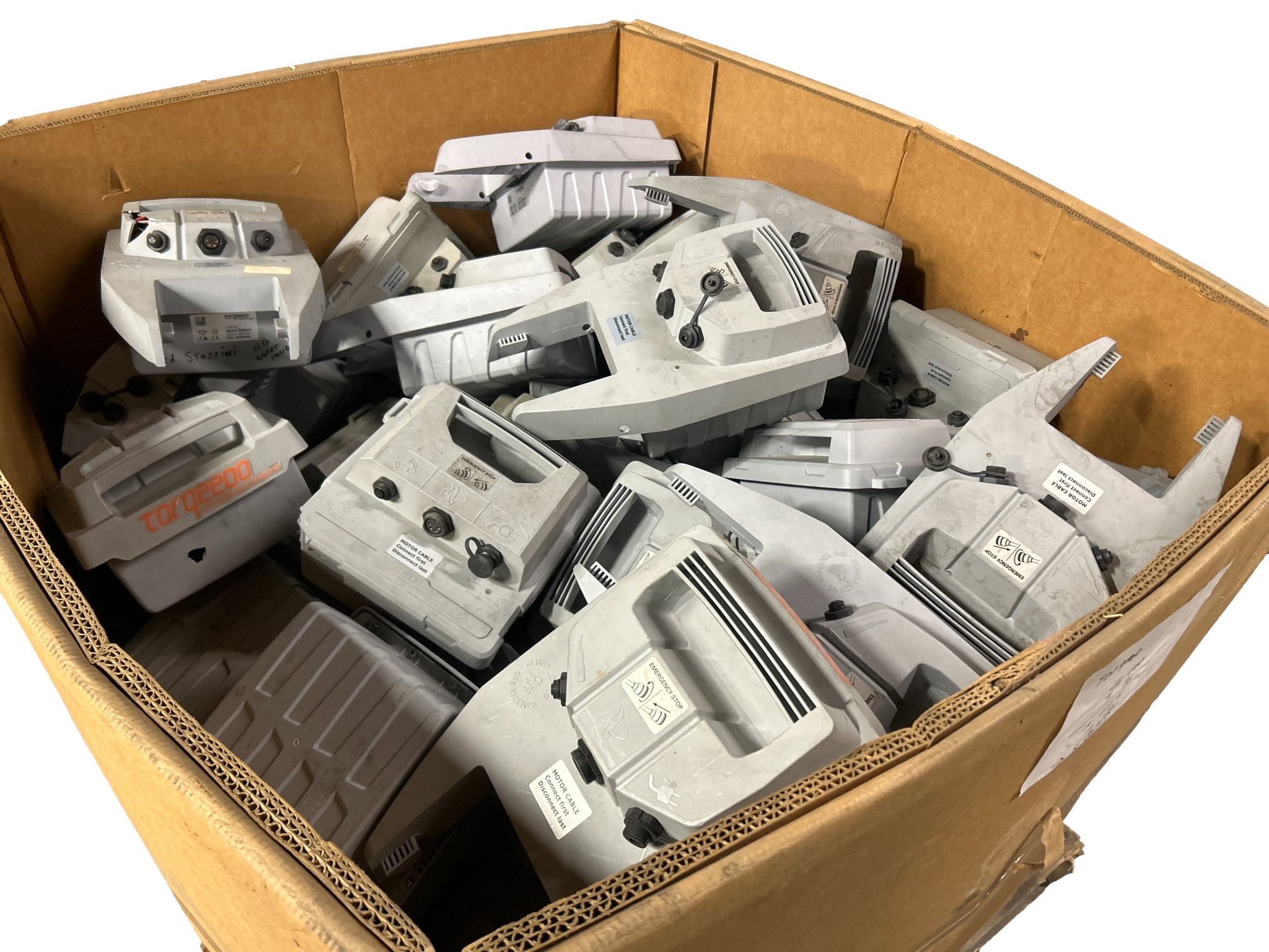 910 lbs Pallet of Electric Boat Motor Batteries - Parts/Repair