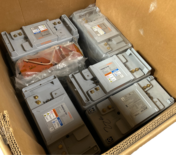 12x 24v 7s Electric Boat Motor Batteries - 21.48kWh Parts/Repair