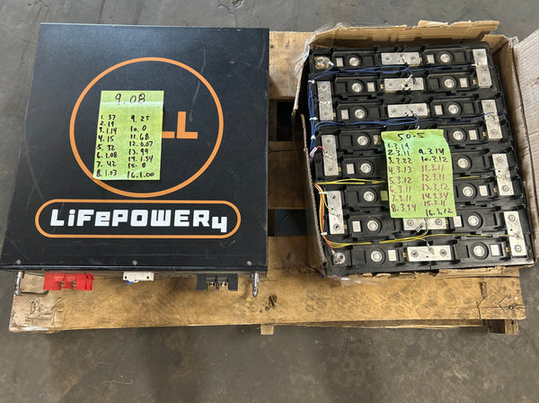 2x 51.2v 100ah 5.12kWh Lifepo4 Batteries 16s 48v