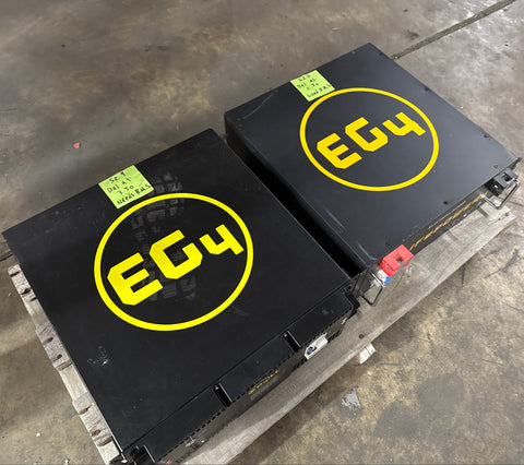 2x 51.2v 100ah 5.12kWh Lifepo4 Batteries 16s 48v - 1 Needs BMS