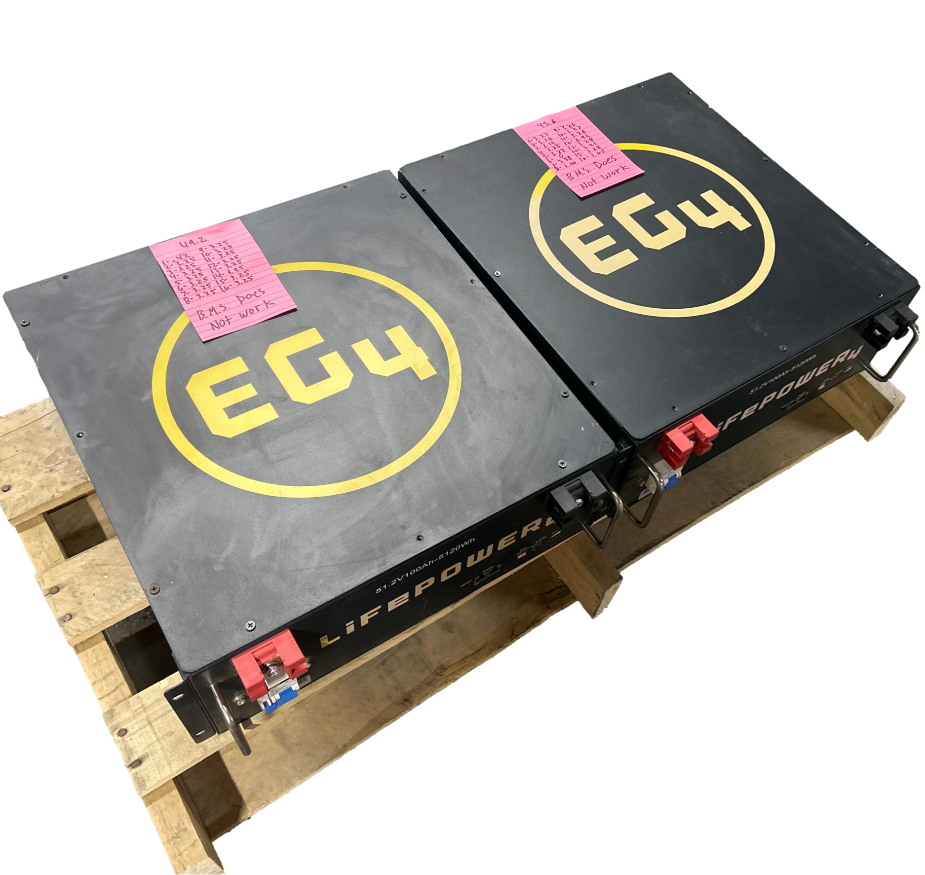 2x 51.2v 100ah 5.12kWh Lifepo4 Rack Mount