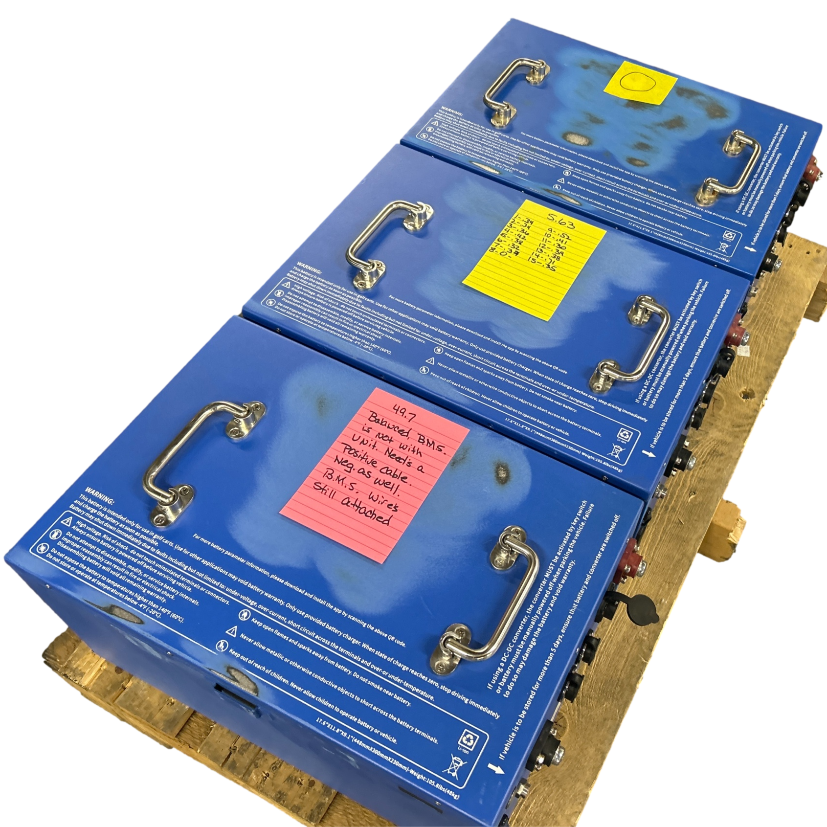 3x 15s 48v 105ah 5040wh Lifepo4 Batteries