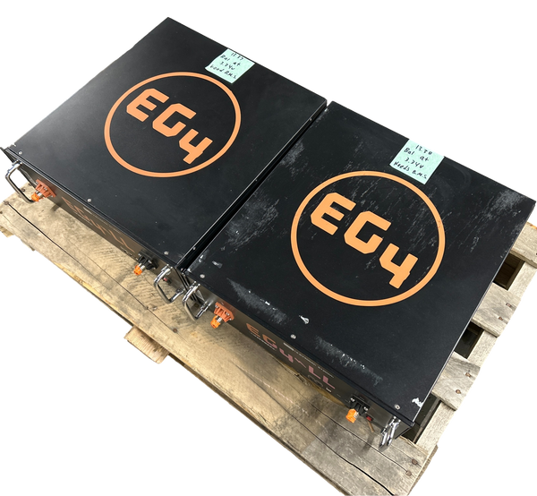 2x 12.8v 400ah 5.12kWh Lifepo4 Batteries 4s 12v Rack Mount