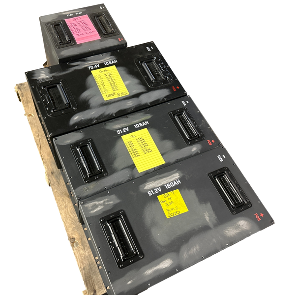 1x 51.2v 105ah, 1x 51.2v 160ah, 1x 70.4v 105ahl, 1x 51.2v 72ah LiFePO4