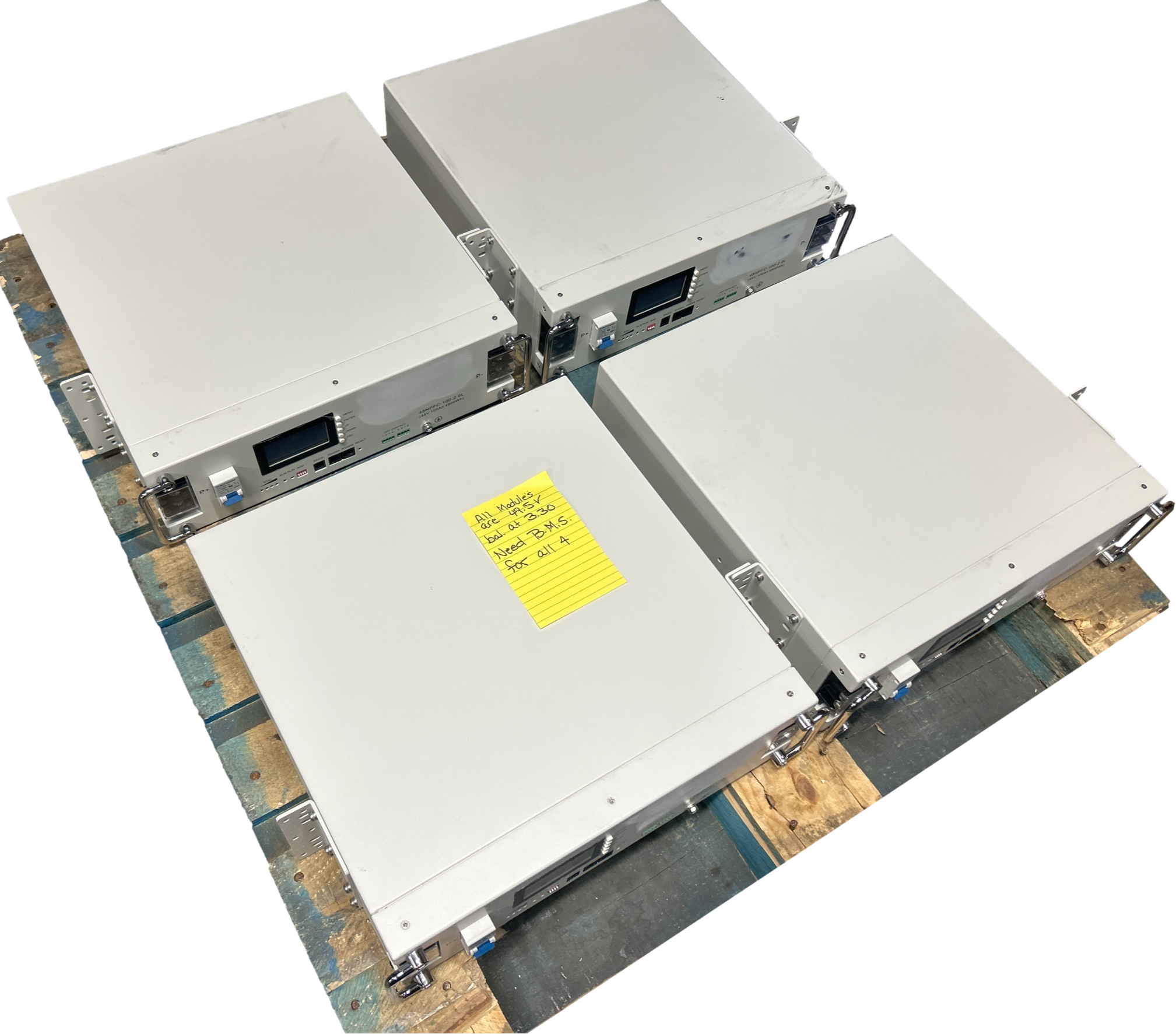 4x 15s 48v 100ah LiFePO4 - Needs BMS