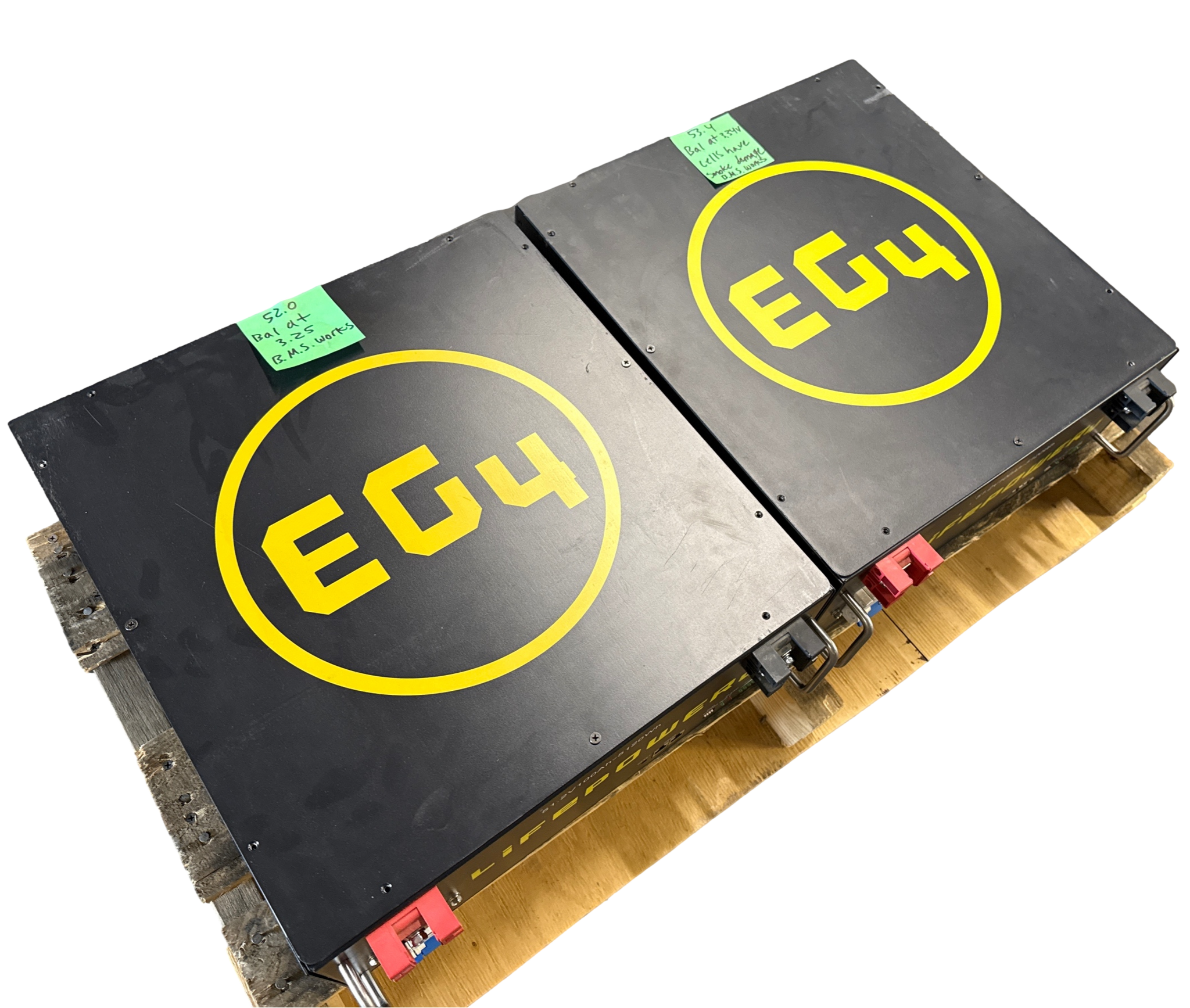 2x 51.2v 100ah 5.12kWh Lifepo4 Batteries 16s 48v - Both Working