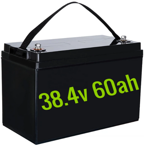 New 38.4v 60ah Lifepo4 Battery - 60a BMS