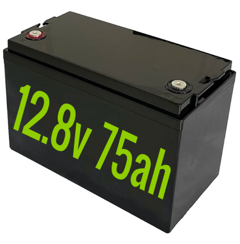 12.8v 75ah Lifepo4 Battery with BMS - Tested 12/24/36/48v