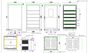 New Outdoor Temperature Controlled Battery Storage With Shelves