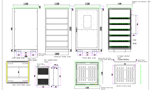 New Outdoor Temperature Controlled Battery Storage With Shelves