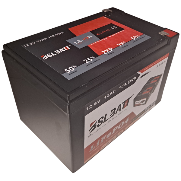 12.8v 12ah 153.6Wh Lifepo4 Battery with BMS
