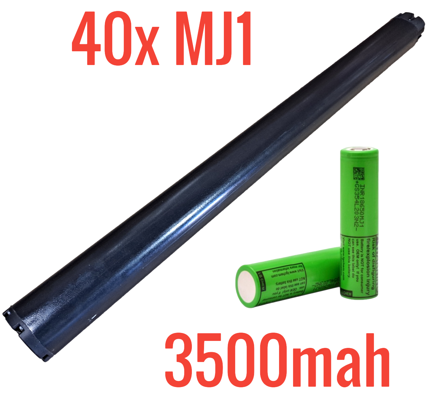36v 14ah Scooter Battery with 40 MJ1 3500mah 10a 18650 Cells