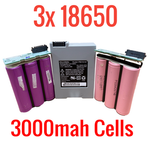 3x 18650 3000MAH CELLS IN PEGATRON PB018