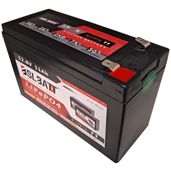 12.8v 11ah 140.8Wh Lifepo4 Battery with BMS - 12v
