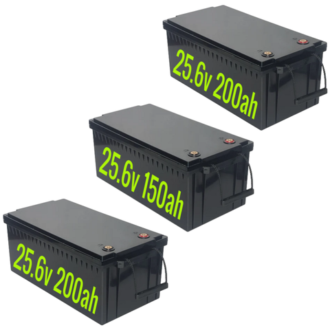 3x 25.6v Lifepo4 Batteries - 150-200ah - Fully Tested - 14.1kWh