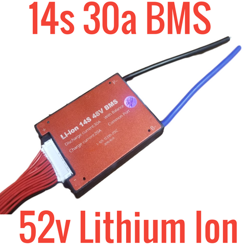 Used Daly 14s 30a 52v Lithium Ion BMS Waterproof